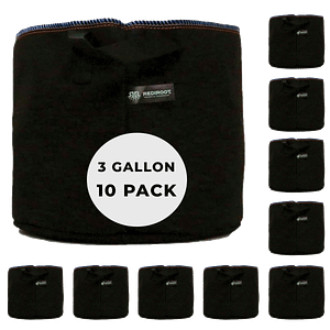 RediRoot Fabric Pot 3 Gallon (10 Pack)