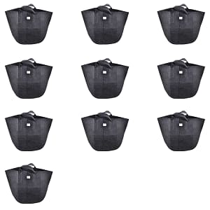UltraGrow Grow Bags 15 Gallon (10 Pack)